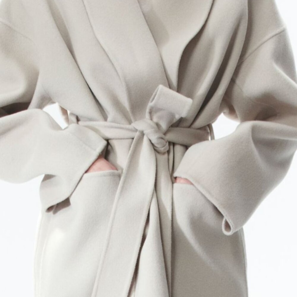 Handmade Wool-Blend Coat - Picture 2 of 5